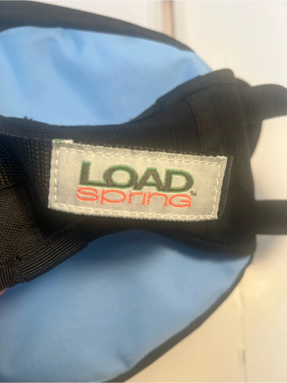 Rare adidas Baby Blue and Black Slingback Spring Load Backpack with Mesh Front. - Picture 12 of 16